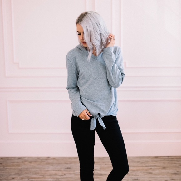 Hooded long sleeve gray - Picture 1 of 1